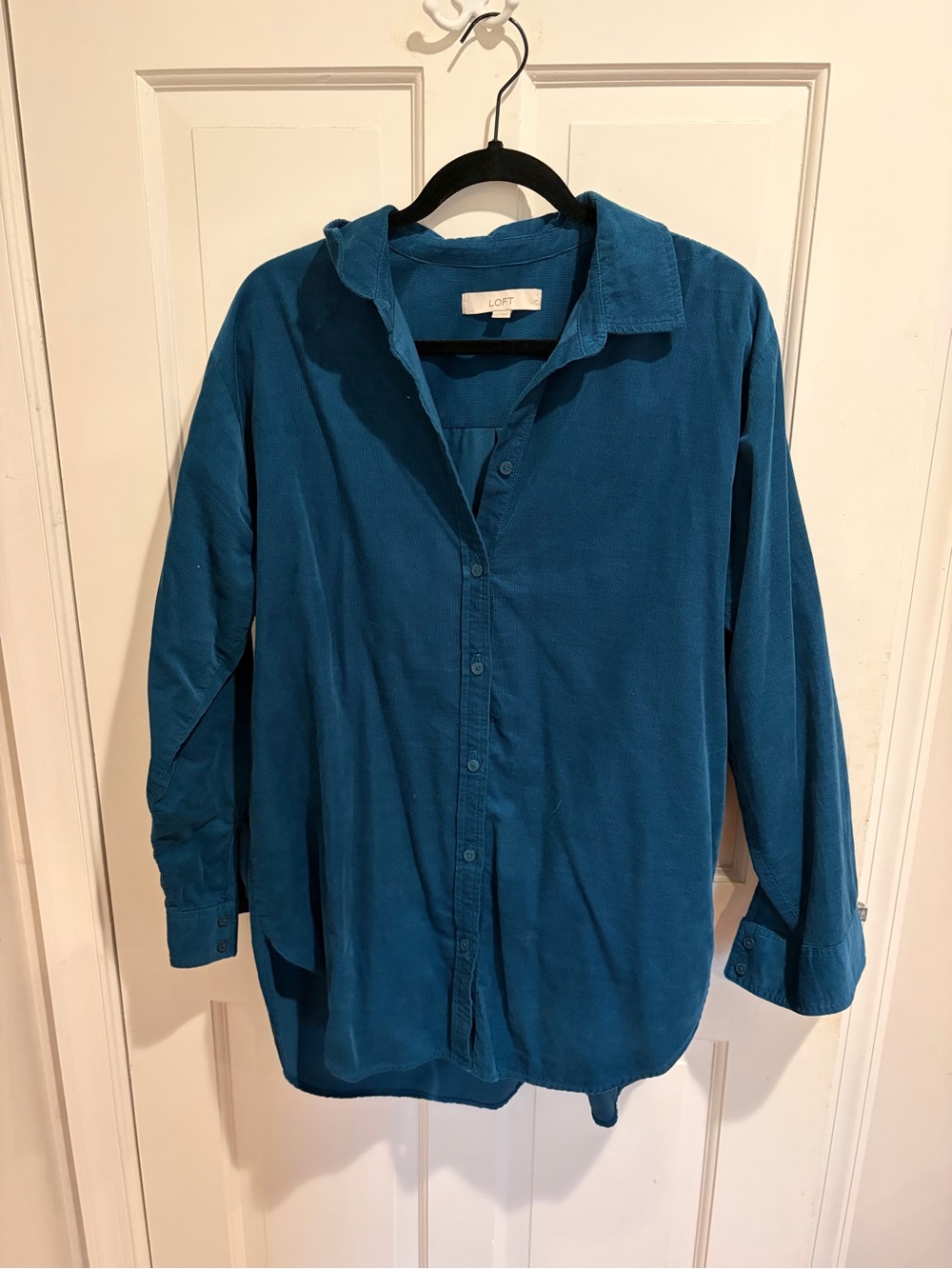 Loft Men's Teal Button-Down Shirt